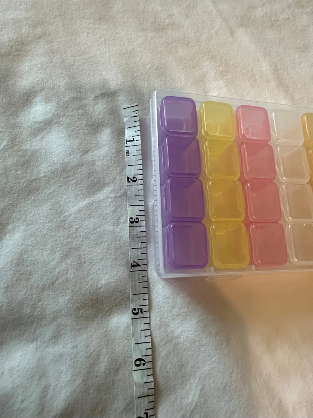 Organizer Box with Multicolor Removable Compartments
